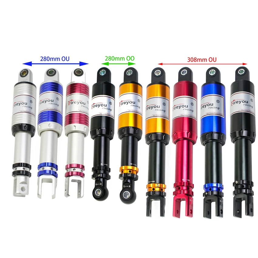 Motorcycle Rear Shocks Absorbers Rear Hydraulic Suspension 280mm 290mm 308mm 320mm Fork Damp Scooter Street Dirt Pit Bike Moto