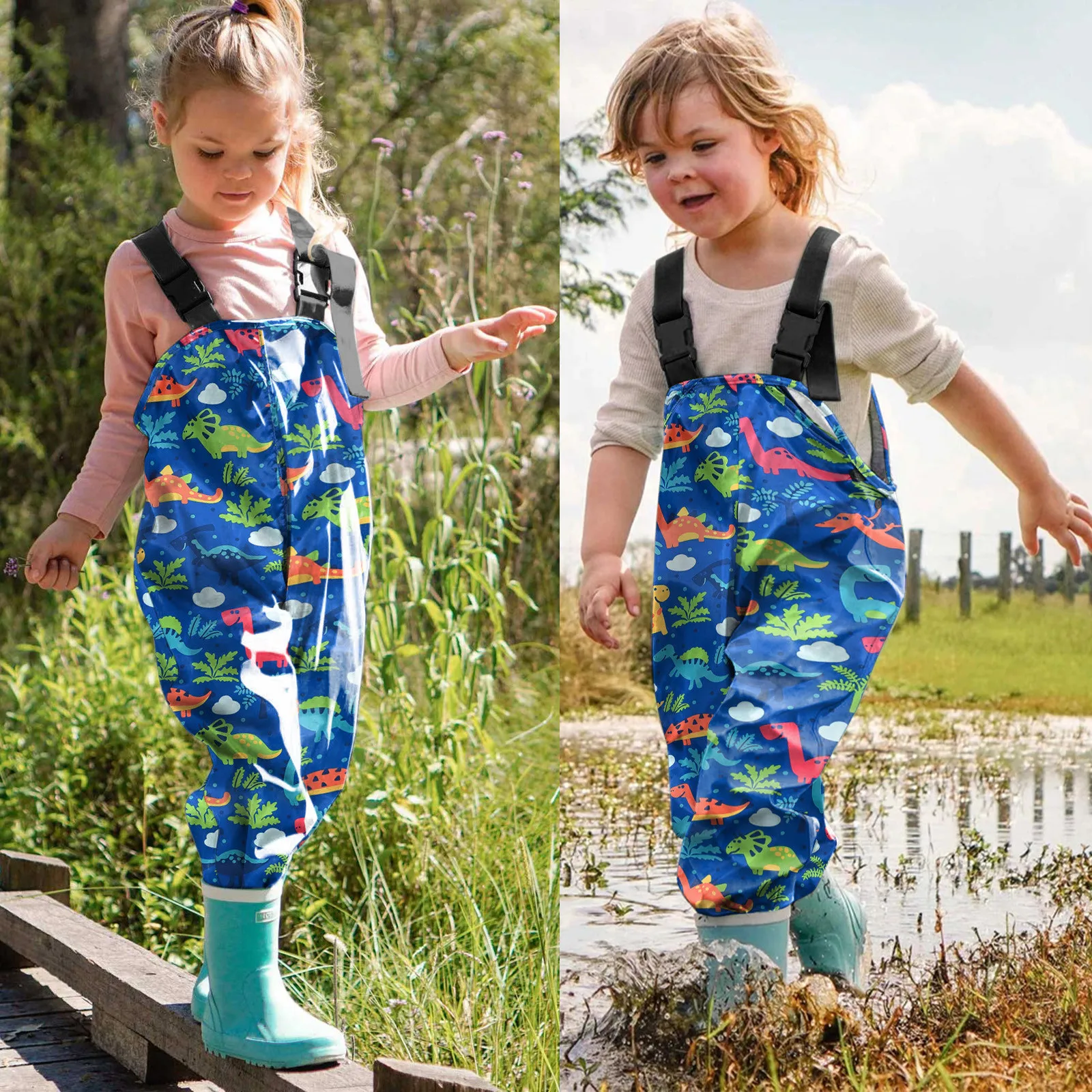 Toddler Kids Rain Pants Dungarees Windproof Waterproof Mud Jumpsuit Boys Girls Clothes Spring Autumn Casual Teenage Girls Pants