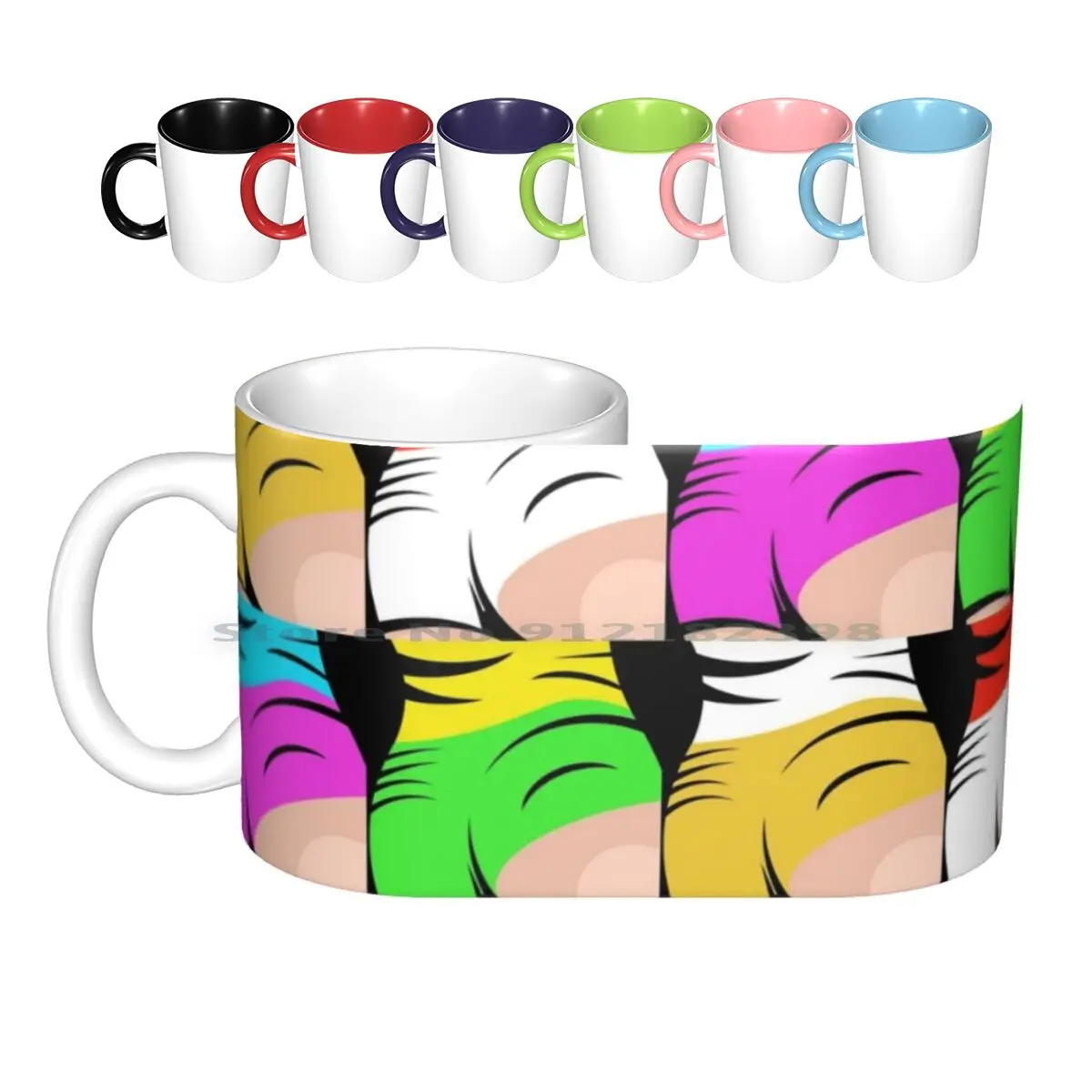 Kylie Minogue Shorts Pop Collage New Ceramic Mugs Coffee Cups Milk Tea Mug Kylie Minogue Pop Star Singer Icon Music Pop Music