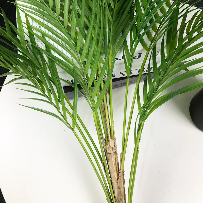 80–125 cm große künstliche Palme, gefälschte Monstera-Pflanze, Kunststoff-Farn-Pflanze, Blätter, tropische Outdoor-Pflanzen für Zuhause, Garten, Dekoration – Detail 13