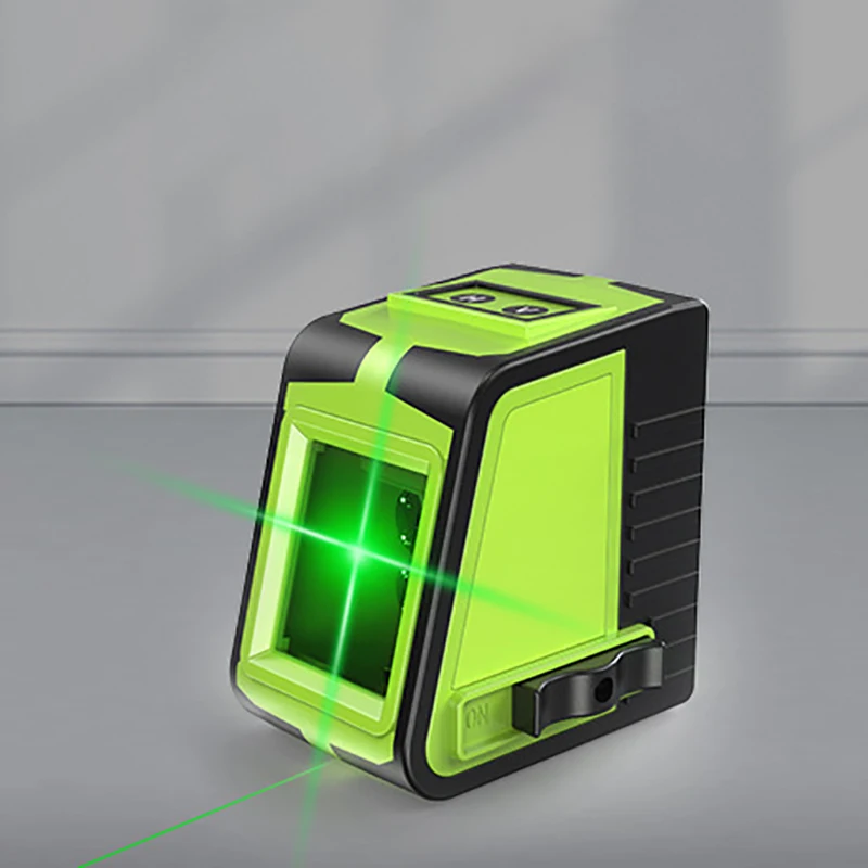 Portable Mini Laser Infrared Level Meter, 2-Wire Line Caster with High Precision, High-Brightness Ld Strong Green Light Source