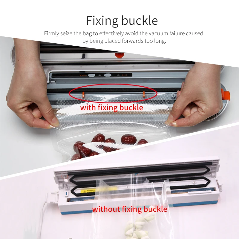 Macchina Per L'imballaggio alimentare Sigillatore di Vuoto Con 10pcs di Trasporto di Vuoto di Tenuta Della Macchina Cibo Vacuum Sealer Packer