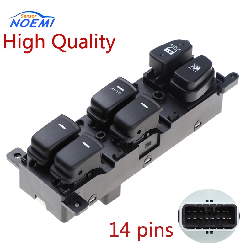 YAOPEI Black 93570-3K600 Power Window Switch Front Left For Hyundai Sonata 935703K600  93570 3K600 935803K500