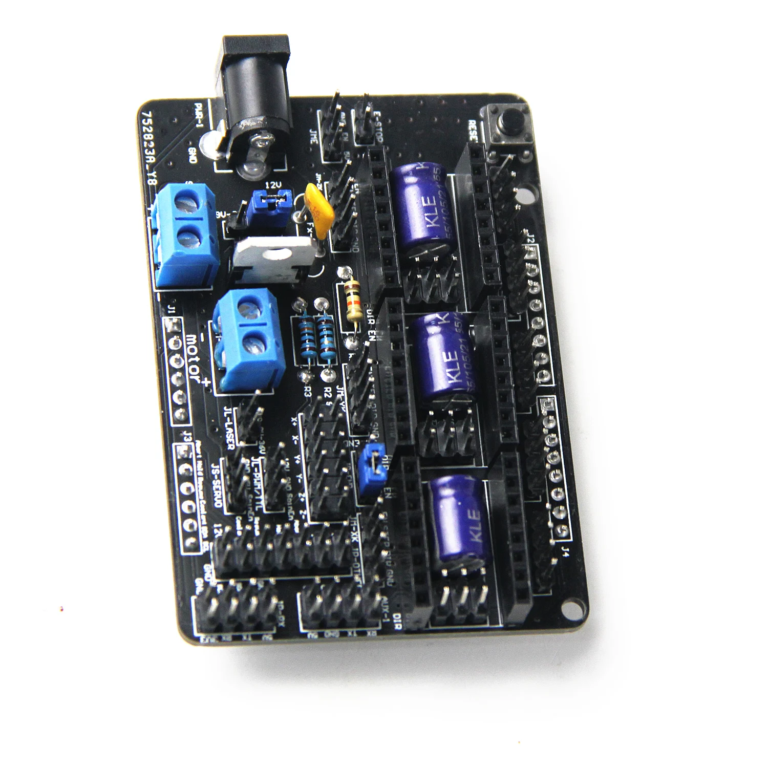 Placa de control de grabado láser grbl, controlador láser pwm, TTL, CNC, bricolaje, 3 ejes, placa de escudo uno y uno, 1,1