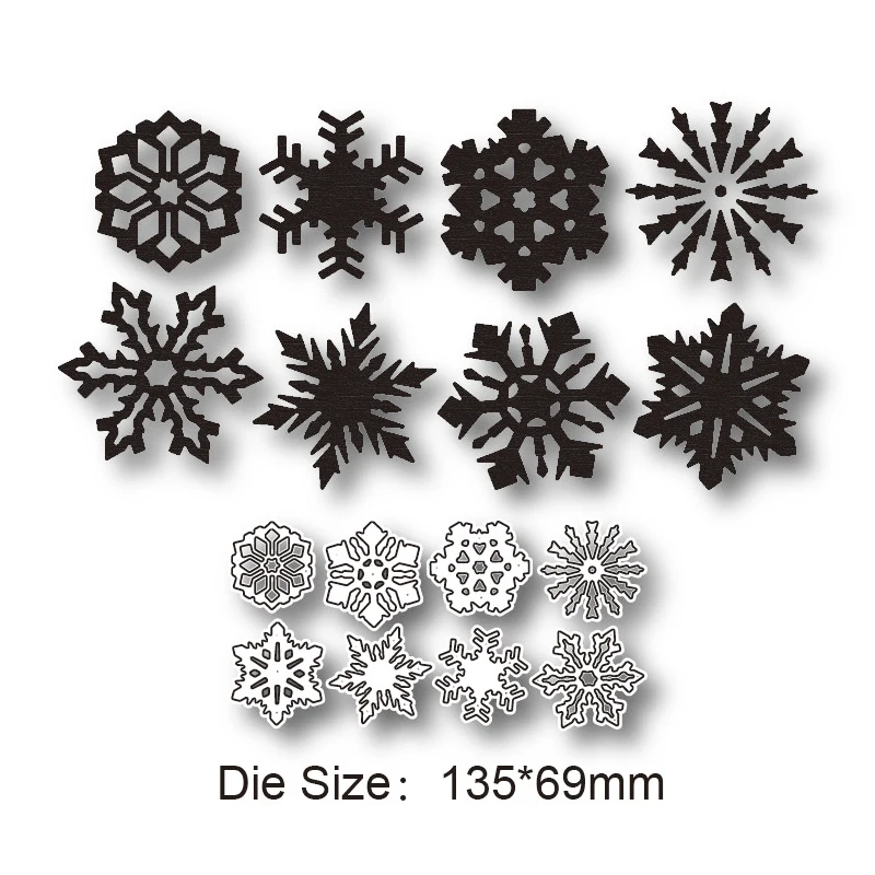 Christmas Snowflake Metal Cutting Dies new die dies 2021metal stamp scrapbook photo album cdecoration diy card craft punching