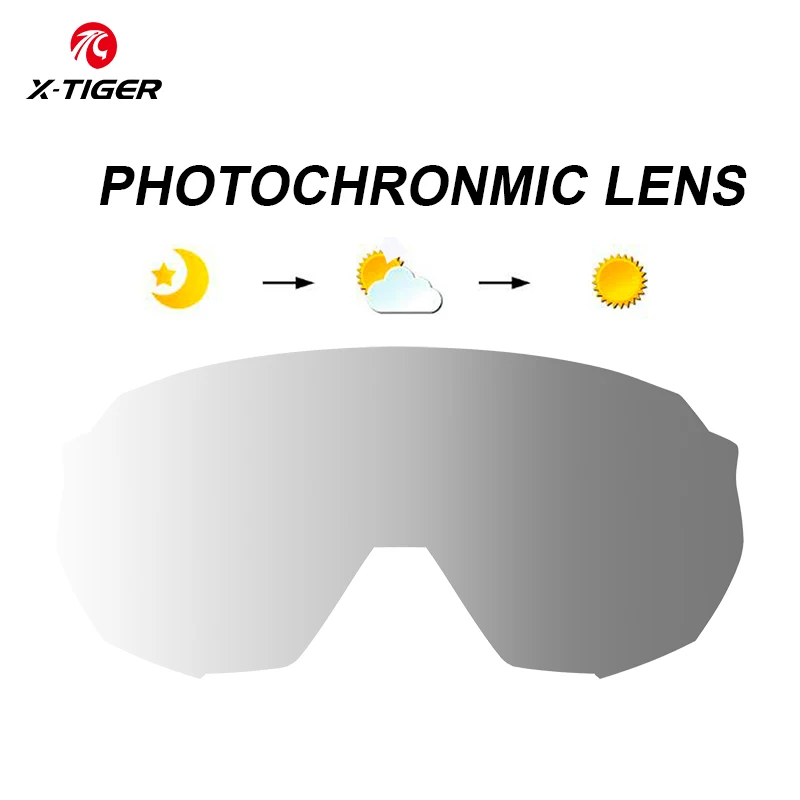 X-TIGER WJK Cycling Glasses Accessories Photochromic Lens Bike Sunglasses Feets Polarized Lens Replacement Lense Myopia Frame