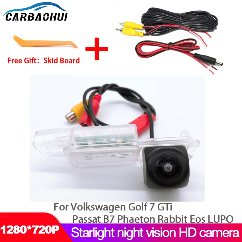 HD 720P 1280P Fisheye Car Rear View Camera For Volkswagen Golf 7 GTi Passat B7 Phaeton Rabbit Eos LUPO Vehicle Camera