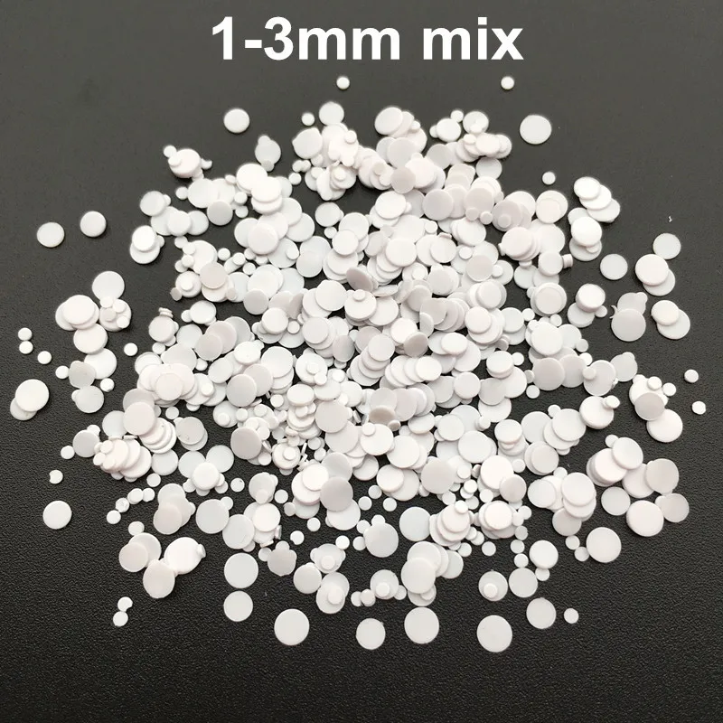 20g 1mm 2mm 3mm 4mm White n Black Dot PVC Sequins Glitter Paillettes for Nail Art manicure/sewing/wedding decoration confetti