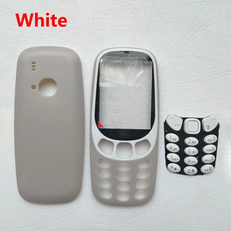 New Full Hosing For Nokia 3310 Back Cover+Front Frame+Keypad With Logo