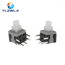 100Pcs Kft-5.8 5.8x5.8MM Tactile Push Button Switch Latching Side 6Pin High Head Latching Switch