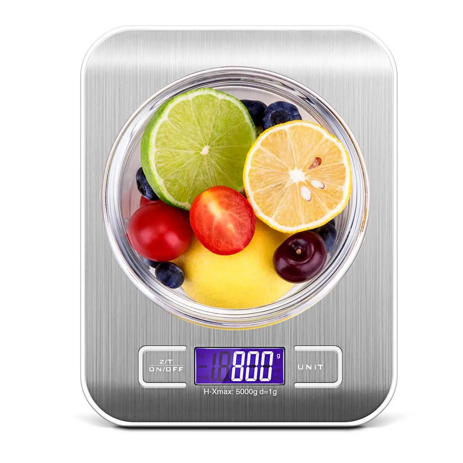 Household Portable Stainless Kitchen Cooking Scale Electronic Weighing 5kg/1g Said The Food Fruit Vagatable Plate-baking Balance