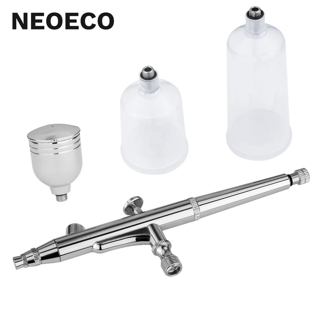 20cc 40cc Airbrush Spray Gun Gravity Feed Double Action Air Brush Cake Sprayer Tattoo Nail Tool 0.3mm Big Cup Barber Use