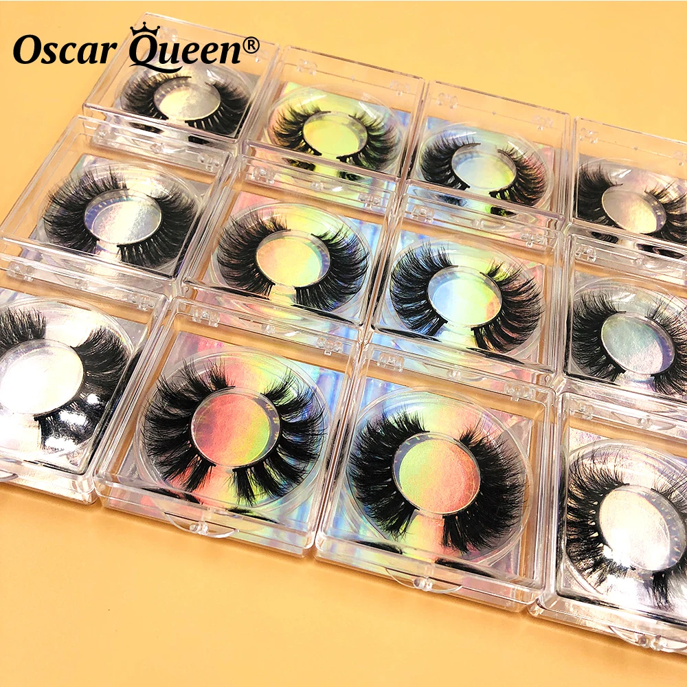 3D Fluffy Mink Eyelashes 5D Natural False EyeLashes Vendor Lashes Box Wholesale EyeLash Extension Supplies Logo Stickers Makeup