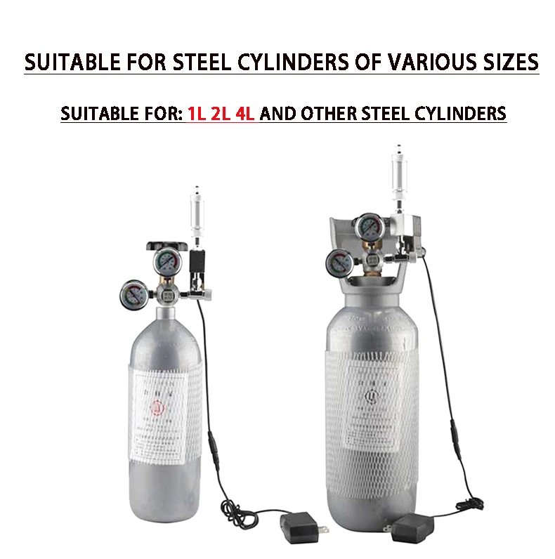 ZRDR DIY Aquarium CO2 Regler Rückschlag Blase Zähler Unabhängige Magnetventil Kit Aquarium CO2 Druckminderventil – Detail 10