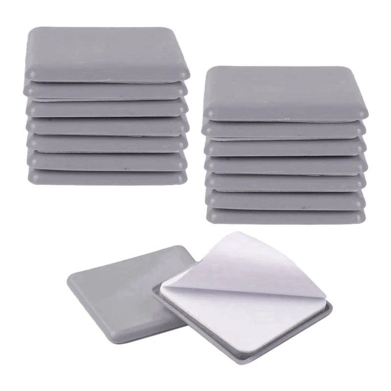 16 Pcs Furniture Sliders Gliders for Carpet Laminate Floor Sliders Self Adhesive Sofa Glider Pads for Furniture Bed