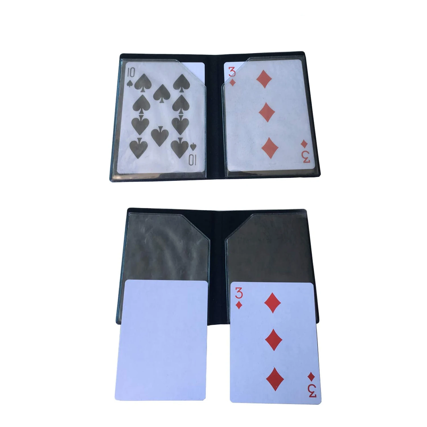 Optical Wallet Appearing Card Magic Tricks Shift Spade 10 Easy To Do Close Up Magie Gimmick Mentalism Magic Illusion