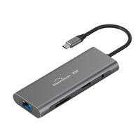 Blueendless Usb C Hub Adapter 9 in 1 Docking Station,1000Mbps Ethernet Lan Port, 3.5Mm Aux, 3X Usb 3.0, Tf/Sd Card Reader