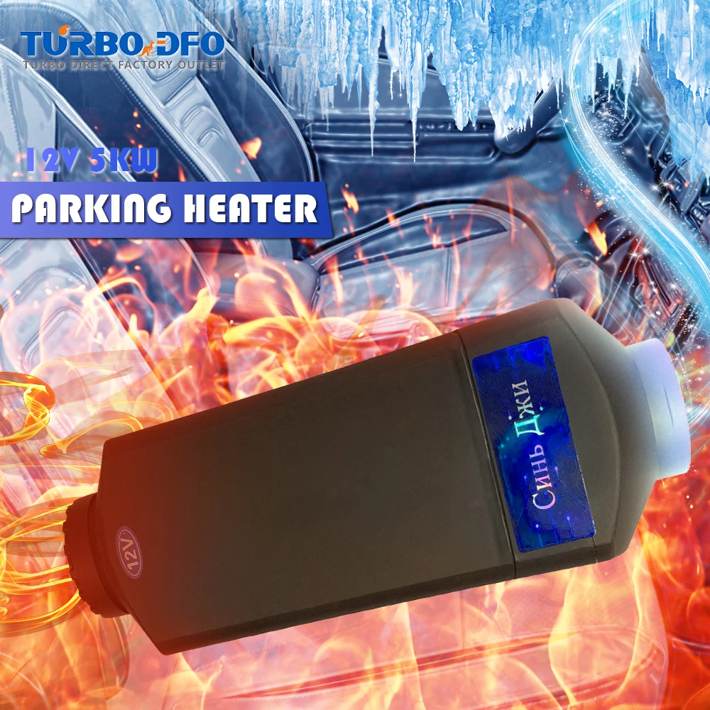 New 5KW 12V Car Heater Air Diesels Heater Parking Auto With Remote Control LCD Monitor For Car Truck Bus Van Interior Preheating