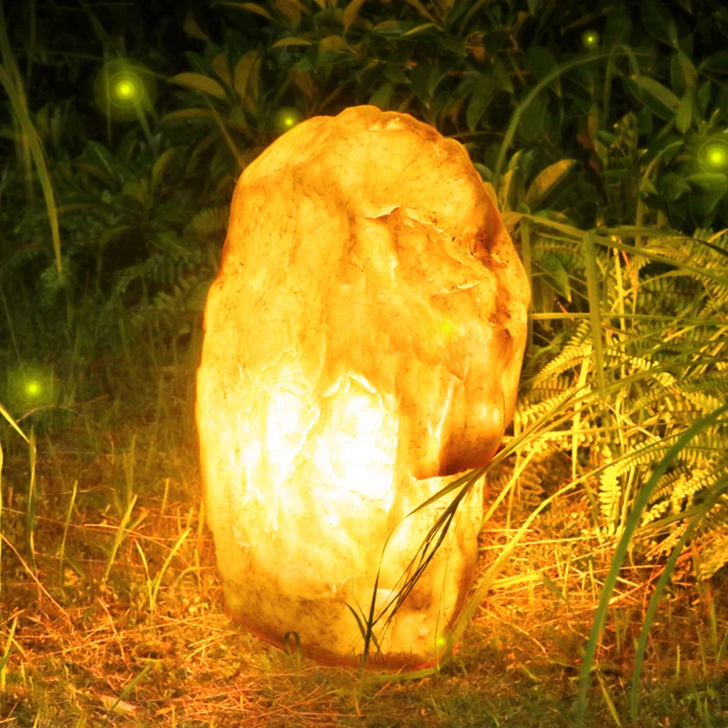 

Landscape Rock Light Villa Backyard Lawn Garden Lamp Real Estate Resort Park Decor Stone Lighting