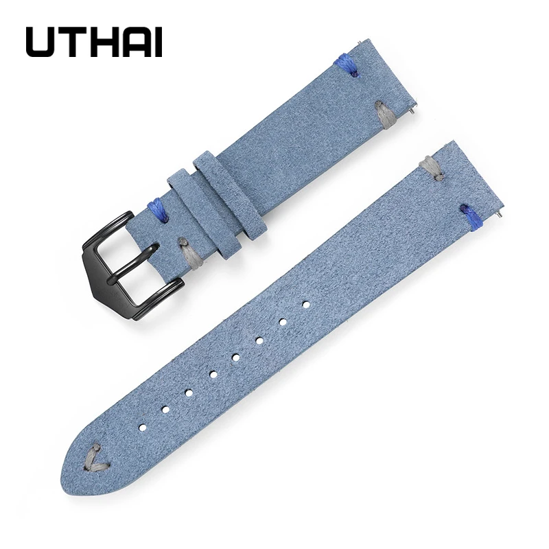 leather strap Suede watch strap 20mm 22mm watch band Quick release bars watch accessories watchband UTHAI Z72