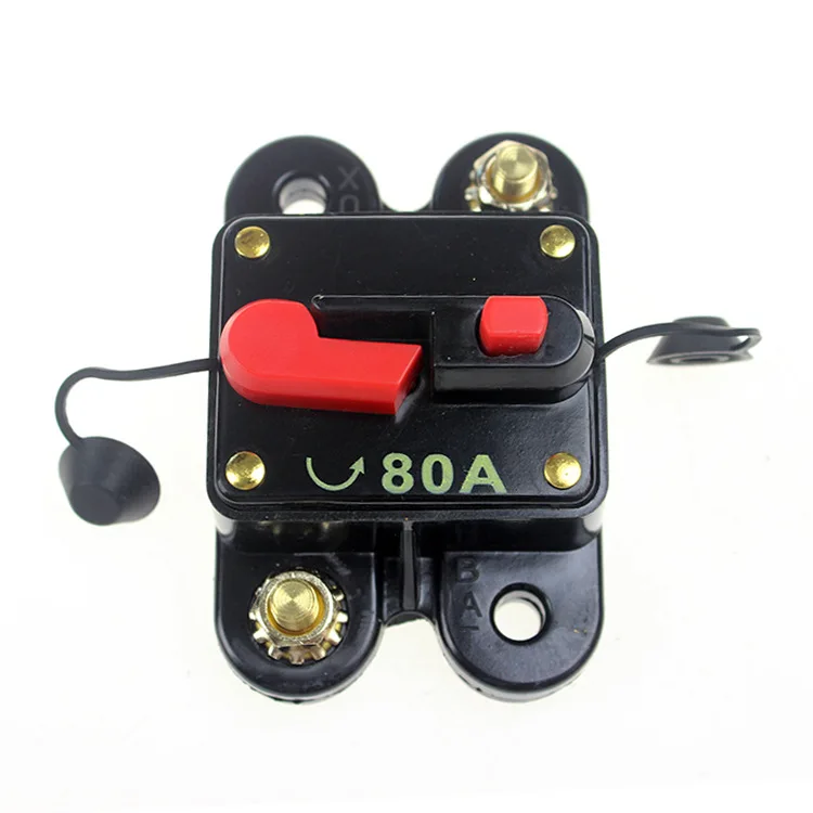 Car Audio self-recovery insurance holder recoverable circuit breaker automatically switches fuse holder box 50A-300A