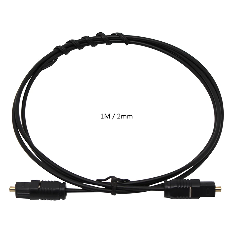 Durable Digital Optical Audio Cable Toslink Gold Plated 1m  2m SPDIF MD DVD Gold Plated Cable