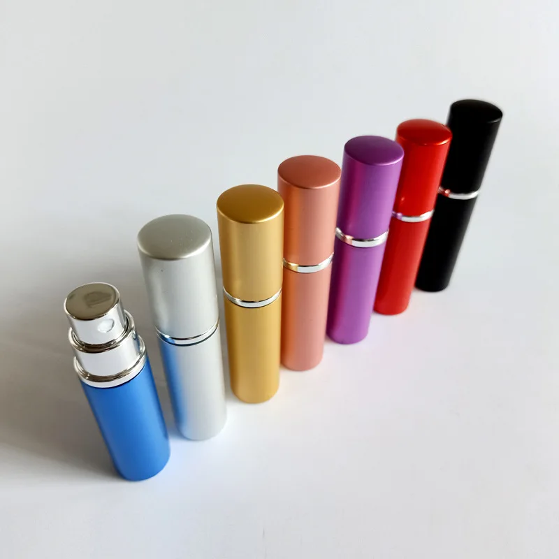 5ml tragbare Mini-Parfüm glasflasche Reise Aluminium Spray Zerstäuber leere Metall Parfüm Zerstäuber Sprüh gerät – Detail 7