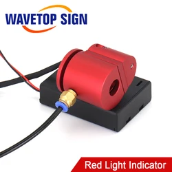 WaveTopSign-Indicador de luz roja infrarroja láser CO2, ajuste el camino de la luz que puede llevar, caja de batería para Yongli Co2, tubo láser