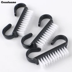 10Pcs Plastic Nail Art Dust Brush For Manicure Black Nail Care Powder Cleaner Cleaning Brush Soft Remover Clean Care Tools