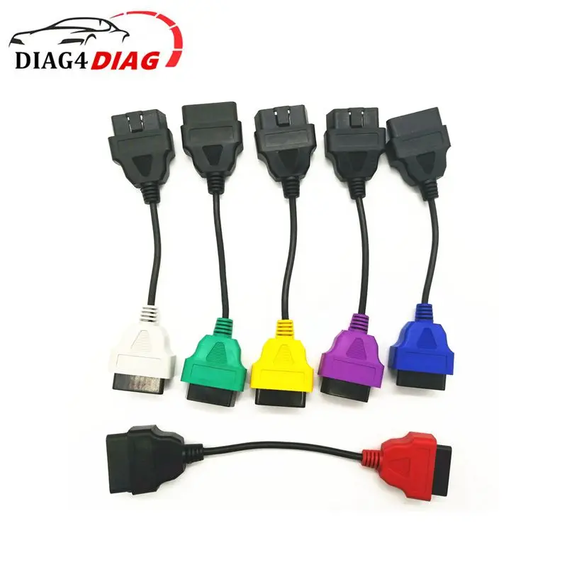 

Beat Quality 1pcs/lot Optional Car Diagnostic OBD 2 Connector Tools OBD2 Interface Cables for Jeep for FIAT for More Cars