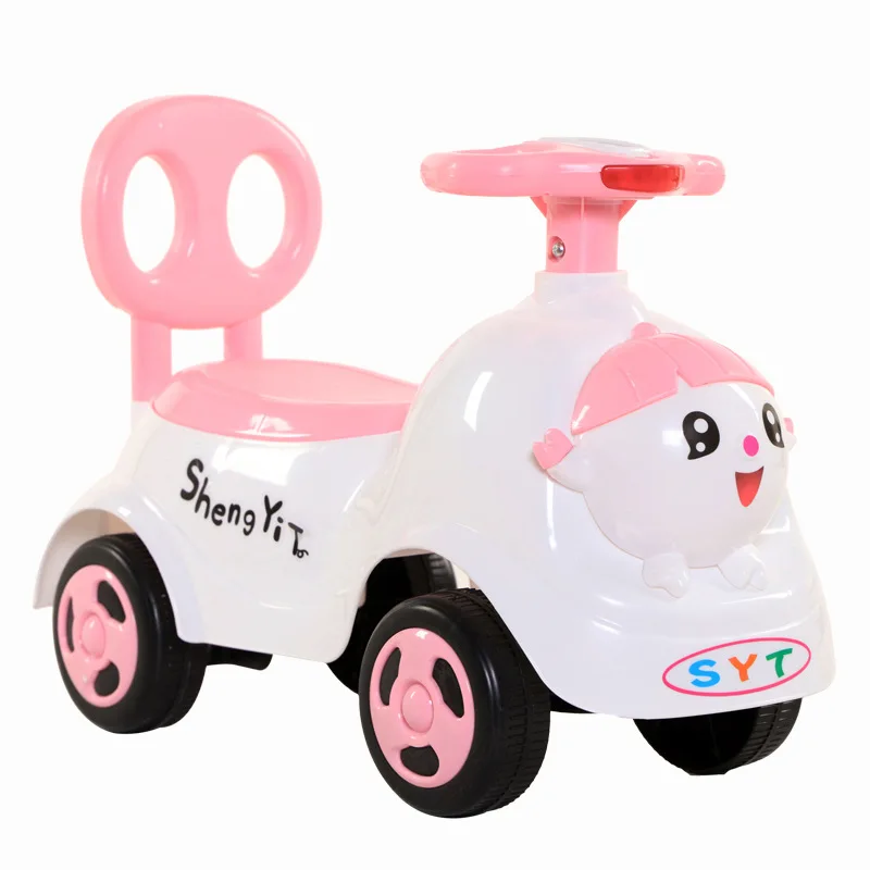 2021 New Children's Taxi Four-wheeled Walker Baby Stroller 1-3 Years Old Can Take The Baby Toy Car Scooter