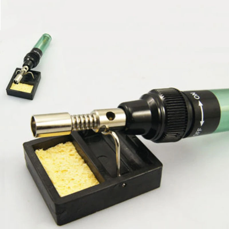 Electric Soldering Iron Stand Holder Gas Welding Pen Support Base With Cleaning Sponge Pads Solder Tools