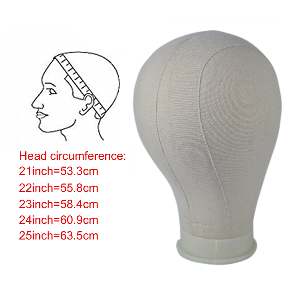 Dome Head Canvas Wig Head Holder And Training Stand Mannequin Block Head Manikin Dummy Head For Hat Display Styling