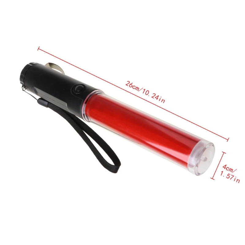 Powerful LED Flashlight Plastic Wand Torch 4 Modes