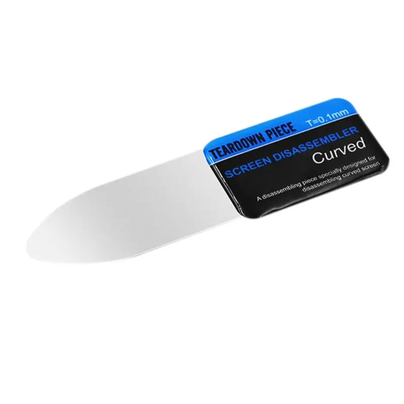Pantalla LCD curvada para teléfono móvil herramientas de tarjeta de palanca de apertura Spudger, ultrafino, Flexible, desmontaje de acero, Metal Spudger f