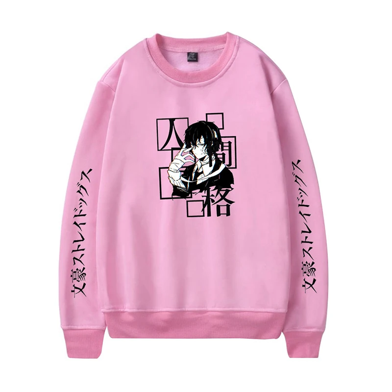 New Japan Harajuku Anime Bungo Stray Dogs Hoodies Pullover Fashion O-neck Hoodie Men Women Long Sleeve Capless Sweatshirts Tops