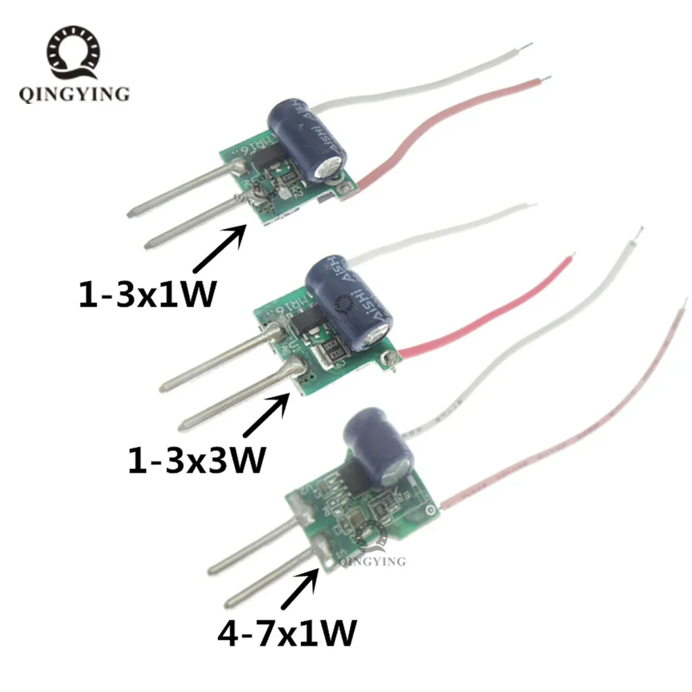 2PCS/LOT DC-DC 2pins MR16 1x1w 1x3w 3x1w 1-3x1W 3x3w 3x2w 4-7x1w LED Driver Power Supply For 1W 2W 3W 4W 5W 7 Watt Light Bulb