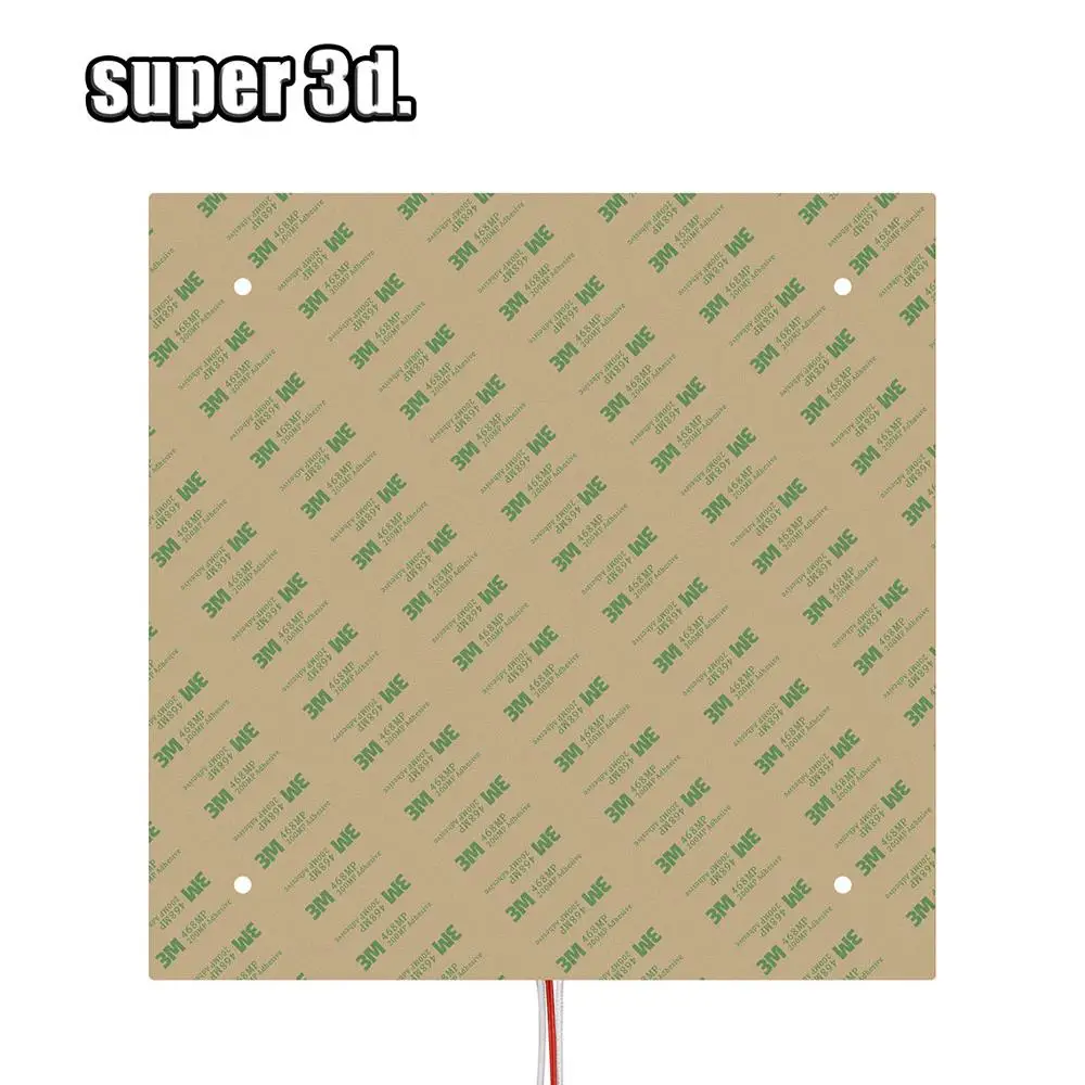 3D Printer Parts Silicone Heating Pad 310x310mm 220v 750w Waterproof Rubber Heat Bed Platform For Ender-3 CR10 Heating Mat 3
