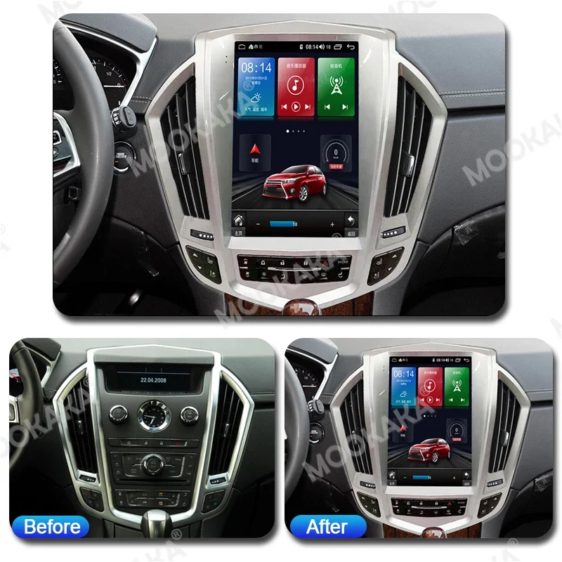 

For Cadillac SRX 2009-2012 6G RAM+128GB ROM Android 10.0 Car GPS Navigation Radio Multimedia Player Head Unit Built-in Carplay