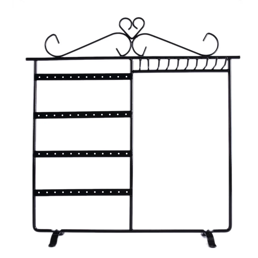 Metall 4 Tiers Ohrring Hängen Halter Schmuck Organizer Turm Stand Display Rack Anhänger Halskette Kette Schmuck Display Rack – Detail 2