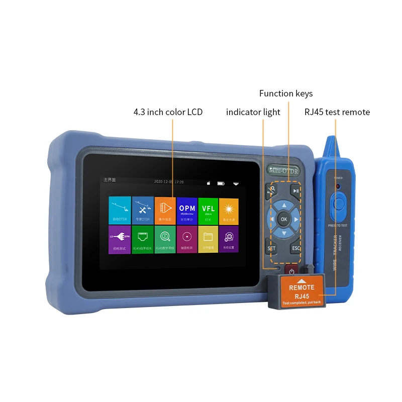 OTDR S760 meter SM 1550nm 24 DB  FTTH OTDR tester Multifunction VFL OPM Reflectometer OLS Event Map Ethernet Cable Tester