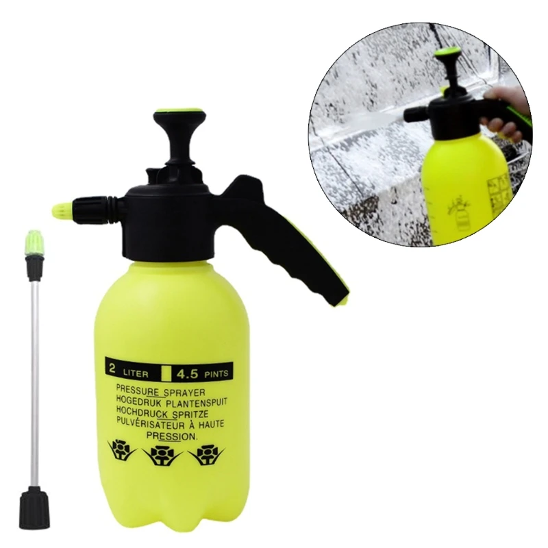 2024 New Pump Snow Watering Sprayer Hand Pressure Nozzle 2L Watering Can with Long Rod High Pressure Window Cleaning Car Wash