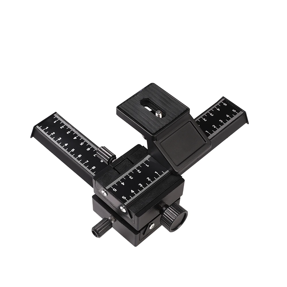 Macro Focusing Rail Slider Close-Up Shooting Tripod Head quick realease plate for DSLR Cameras