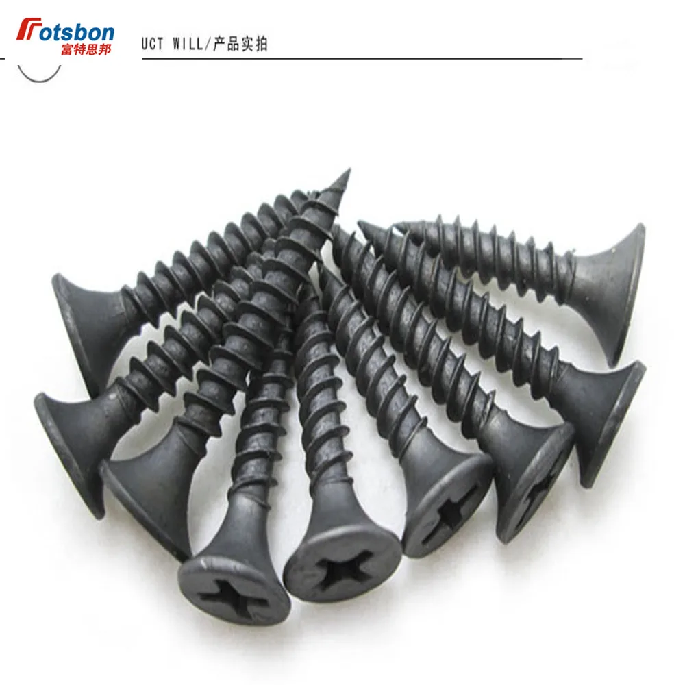 M1.2 M1.4 M1.6 M1.7 Self Tapping Screws Wood Black Vis Tornillos Parafuso Cross Recessed Flat Head Countersunk Drywall DIN7982