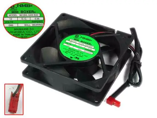 

NMB-MAT 3610NL-04W-B40 D00 DC 12V 0.35A 90x90x25mm 2-Wire Server Cooling Fan