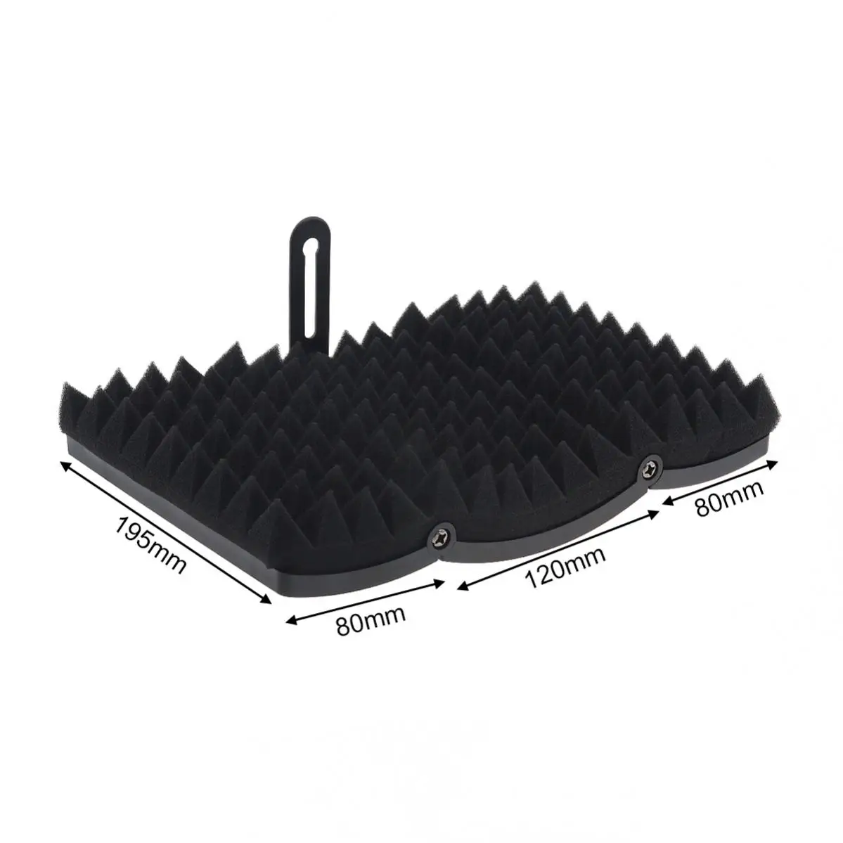 ไมโครโฟนแยกโล่ขาตั้งกล้อง Pop Filter กรอบกันกระแทกชุดพื้นผิวโค้งหน้าจอพับได้3/8ถึง5/8นิ้ว