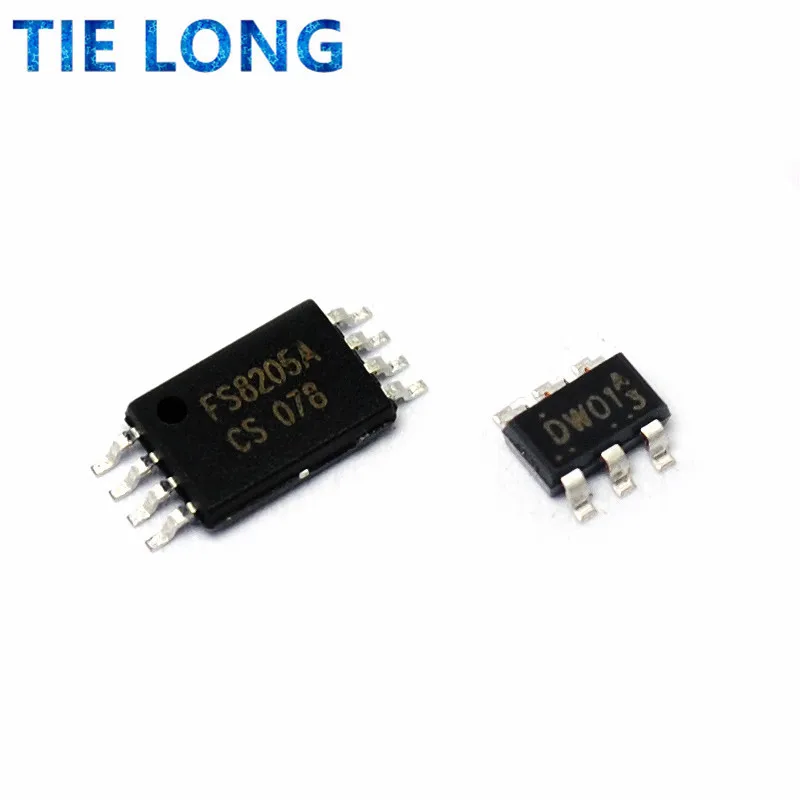 20pcs ( DW01+ 8205A ) each 10pcs FS8205A FS8205 combination SOP23-6 battery protection chip