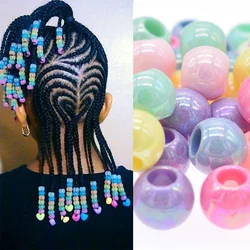 Perles de tresse de cheveux, dreadlocks, anneau, mancommuniste, clips, trou d'environ 6mm, 50 pièces/lot