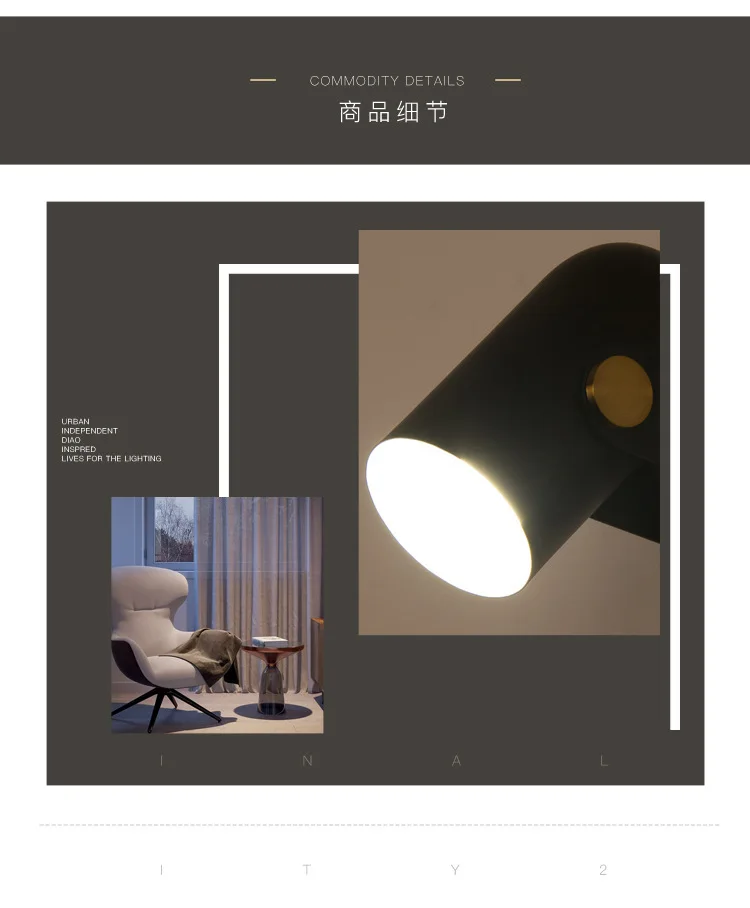Carronade Wand Licht Europa Nordic Kleine Kupfer drop licht Led Goldene Moderne Schlafzimmer Esszimmer Bar deco design Led loft wand lampe – Detail 12