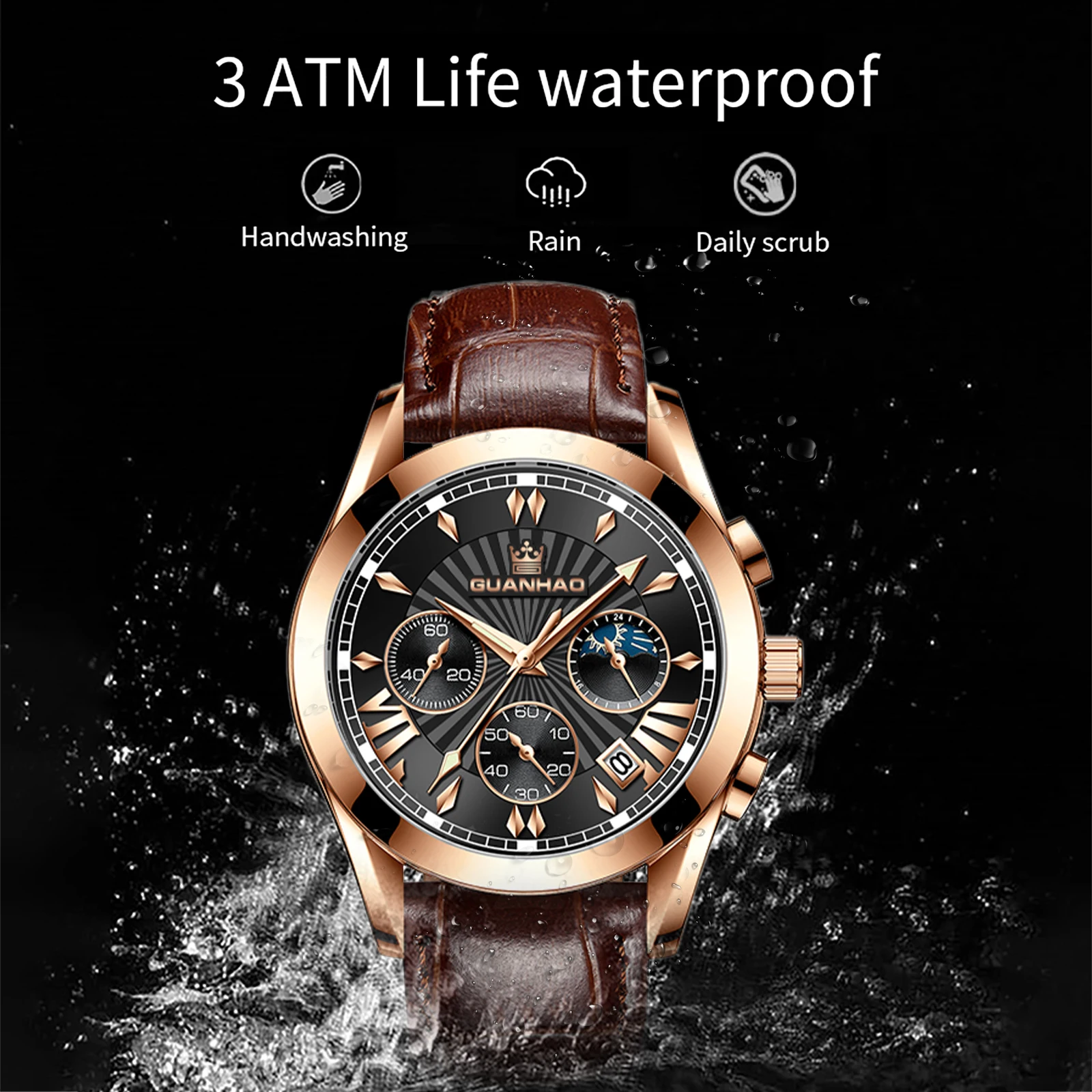 Fashion Men Watch Quartz Waterproof Wristwatch Mini Elegant Small Watches Casual Wristwatches Gift Rose Gold Silver